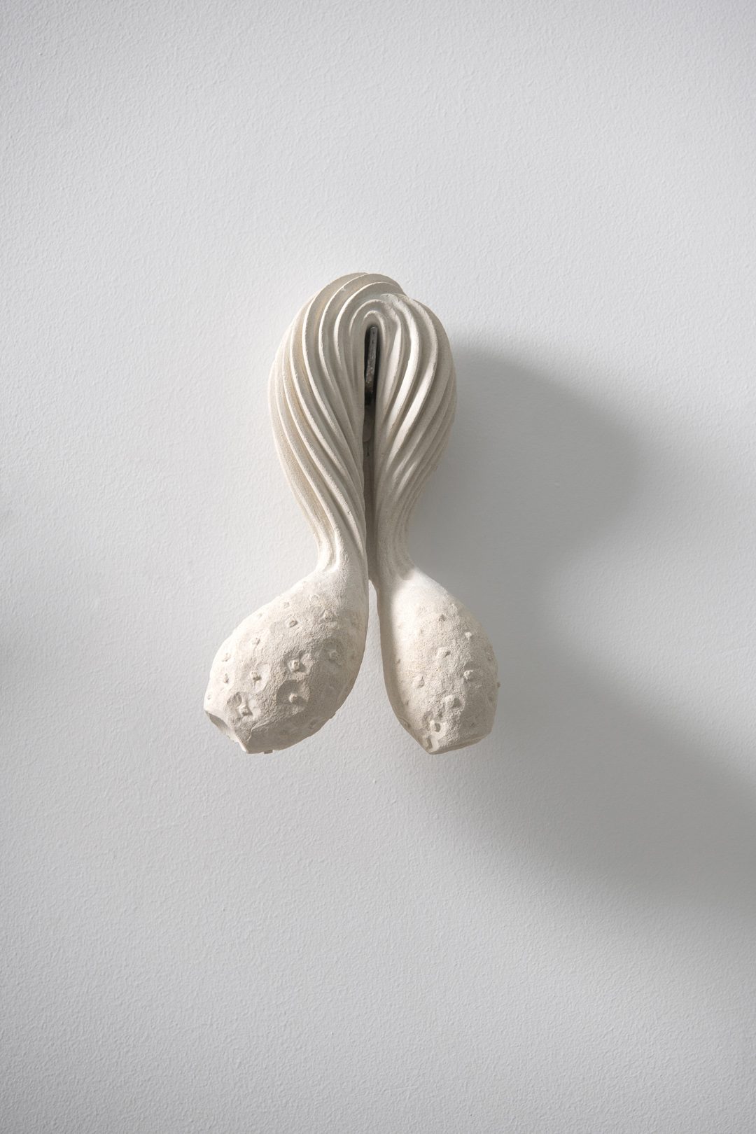 EROS–THEROS ΙΙ, 2024 | calcarenite stone Pachna formation / land snail shells / wire / variable